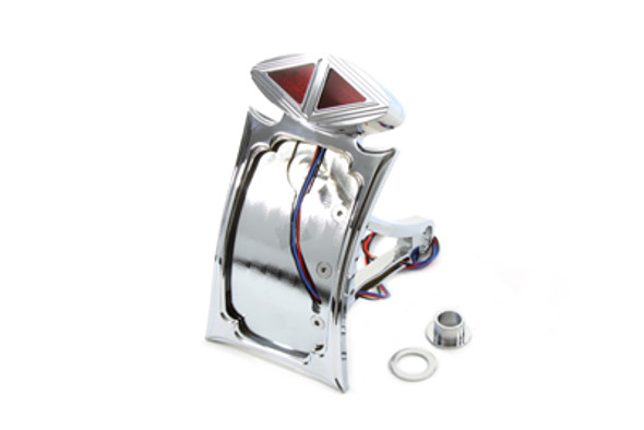 V-Twin - 33-0792 - Spike Style Curved Tail Lamp Kit