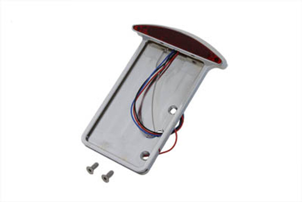V-Twin - 33-0805 - Tail Lamp and License Plate Vertical Side Mount Slice Style
