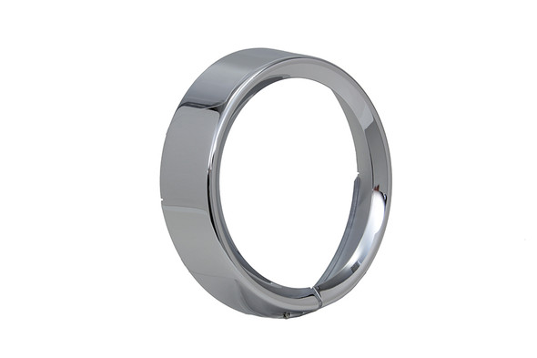 V-Twin - 33-0808 - 7 inch Headlamp Chrome Frenched Trim Ring