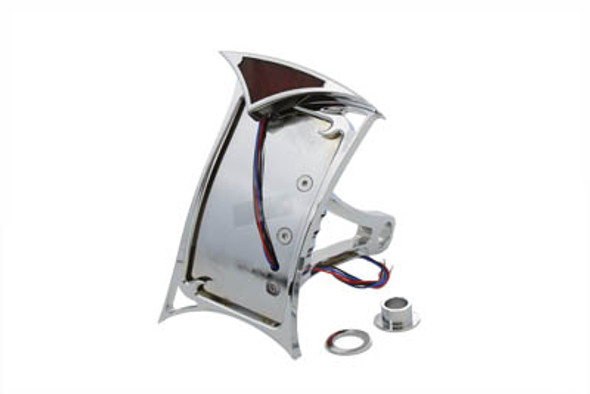 V-Twin - 33-0844 - Pirate Style Curved Tail Lamp Kit