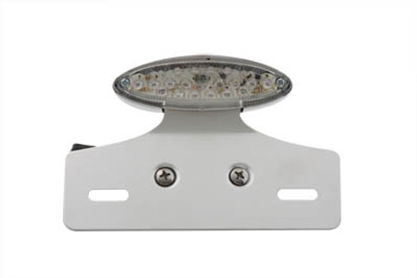 V-Twin - 33-0911 - Chrome Mini LED Cateye Tail Lamp Clear Lens