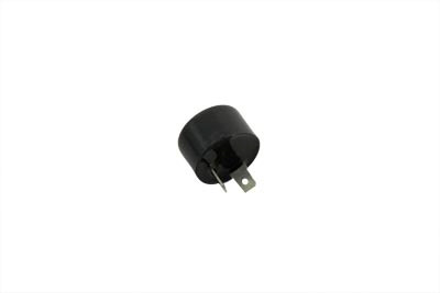 V-Twin - 33-0916 - Round 12 Volt Solid State Turn Signal Flasher - Fits 1982-1990 Harley-Davidson FXR, 1984-1990 FXST, FLST, 1973-1984 FX, 1964-1984 FL, 1973-1995 XL