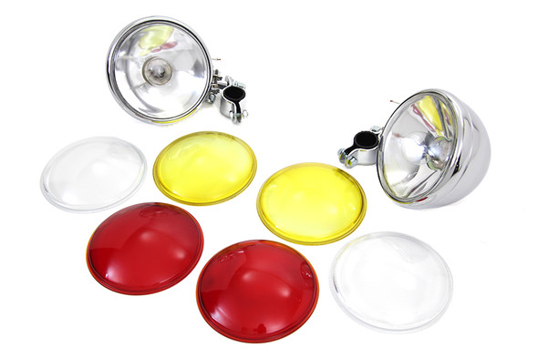 V-Twin - 33-1041 - Chrome Spotlamp Set