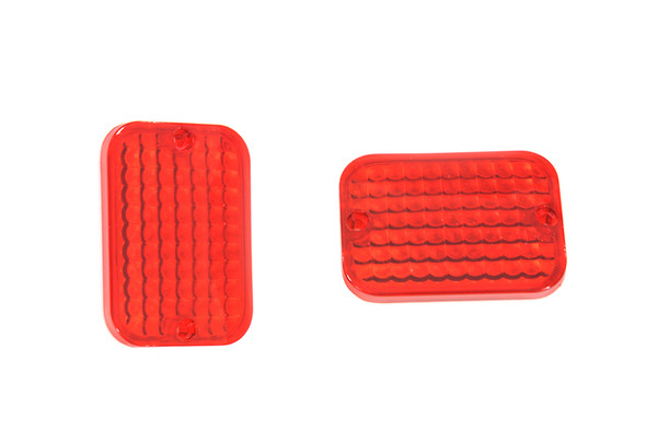 V-Twin - 33-1131 - Marker Lamp Lens Set Red Standard Style