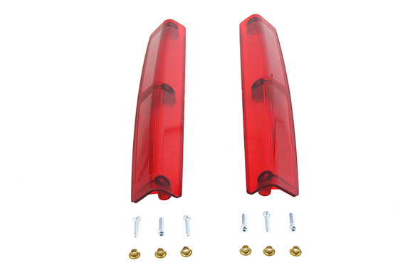 V-Twin - 33-1201 - Tour Pak Red Side Marker Lamp Lens Set