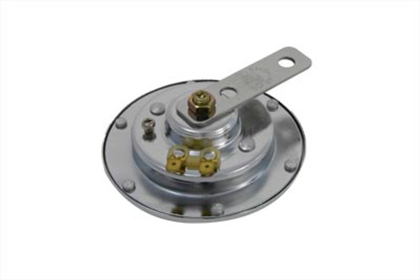 V-Twin - 33-1229 - Round Horn 12 Volt Chrome 4 inch