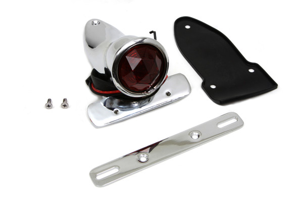 V-Twin - 33-1322 - Bates Bobber Tail Lamp Assembly Chrome