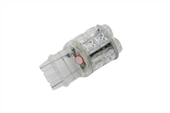 V-Twin - 33-1391 - Super Flux LED Wedge Style Bulb Red and White