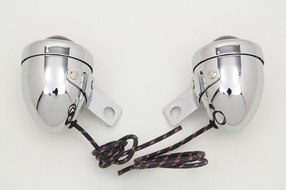 V-Twin - 33-1344 - Replica Guide Signal Lamp Set Rear
