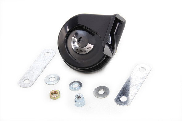 V-Twin - 33-1470 - Black Cow Bell Horn