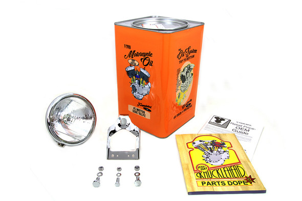 V-Twin - 33-1493 - Spring Fork Headlamp Assembly Chrome - Fits 1936-1957 Harley-Davidson G, 1941-1948 FL, 1936-1952 W