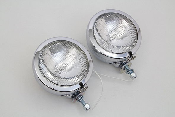 V-Twin - 33-1513 - Chrome FL Spotlamp Set
