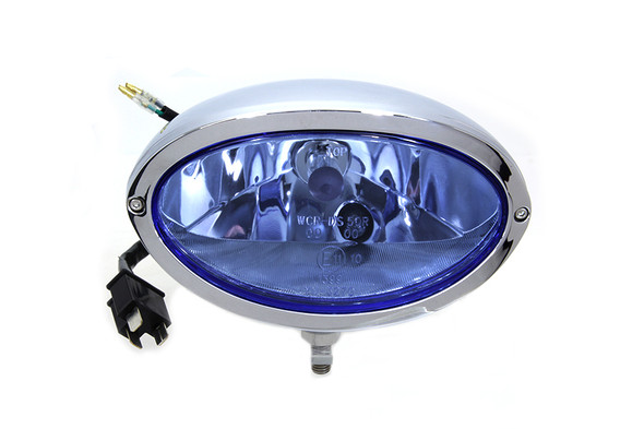 V-Twin - 33-1543 - Chrome Oval Style Headlamp