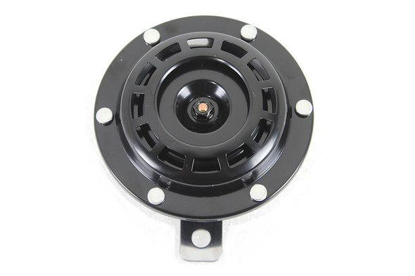 V-Twin - 33-1553 - Black 4-1/2 inch Horn 12 Volt