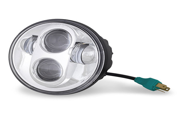 V-Twin - 33-1580 - Cyron Urban 5-3/4 inch LED Headlamp Unit Chrome