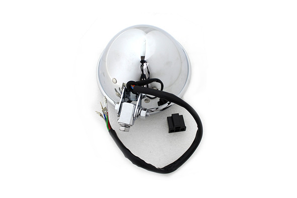 V-Twin - 33-1592 - 5-3/4 inch Bates Style LED Headlamp Chrome