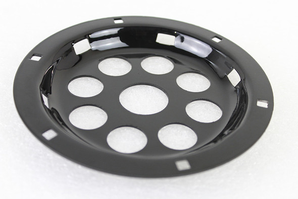 V-Twin - 33-1596 - Black 6 inch Horn Face with Holes