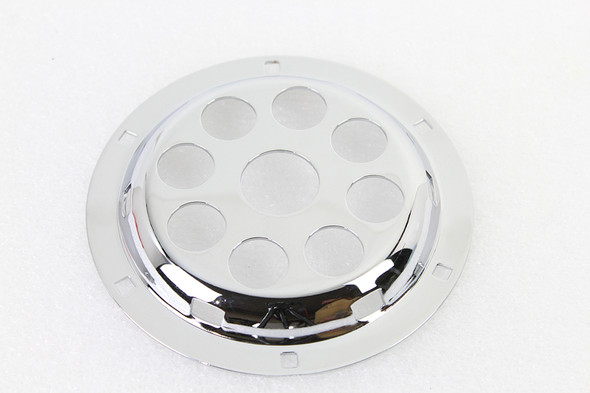 V-Twin - 33-1611 - Chrome 6 inch Horn Face with Holes
