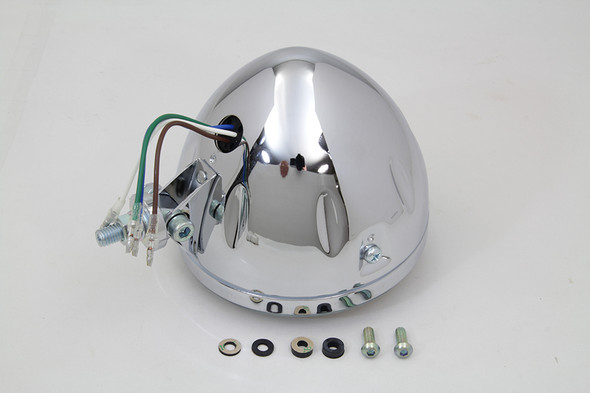 V-Twin - 33-1617 - 5-3/4 inch H4 Headlamp Unit Chrome