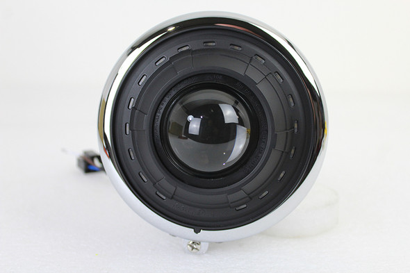 V-Twin - 33-1622 - 5-1/2 inch Fish Eye Headlamp Chrome