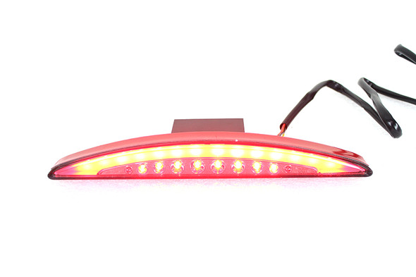 V-Twin - 33-1625 - Slice Style LED Fender Mount Tail Lamp with Smoke Lens