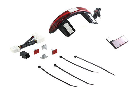 V-Twin - 33-1627 - Chopped Fender Rear Edge LED Lamp with Red Lens