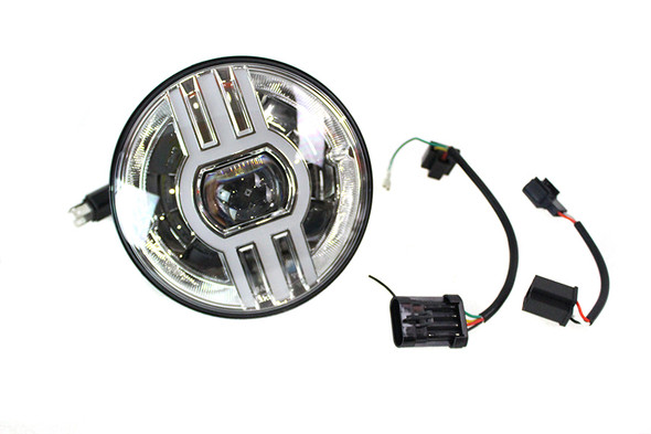 V-Twin - 33-1674 - Cyron 7 inch Beast 2 Integrated Headlamp Chrome