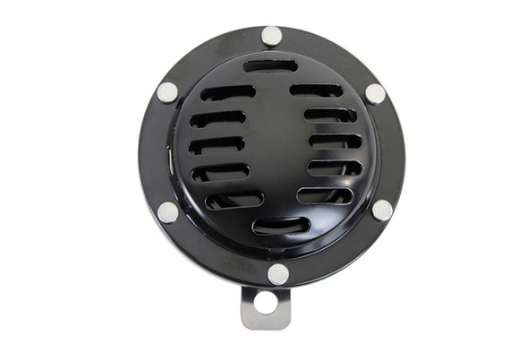 V-Twin - 33-1690 - Universal Style 12 Volt Black Horn