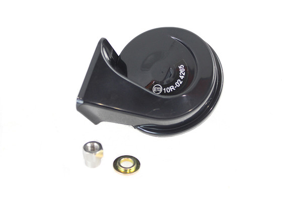 V-Twin - 33-1701 - Black Cow Bell Horn - Fits 1990-2019 Harley-Davidson FLT