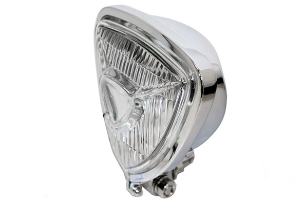 V-Twin - 33-1712 - 12 Volt Chopper Triangle Spotlamp Chrome