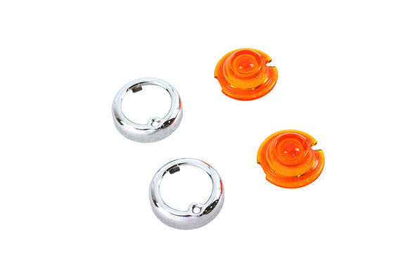 V-Twin - 33-1727 - Replica Guide Bullet Marker Lamp Set Amber