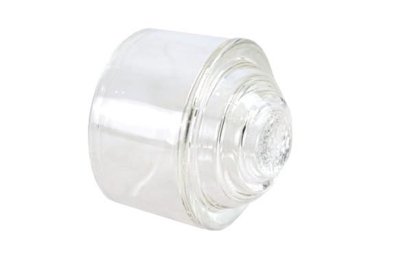 V-Twin - 33-1760 - Clear Glass Lens - Fits 1937-1938 Harley-Davidson UL, 1936-1938 EL, 1934-1936 VL