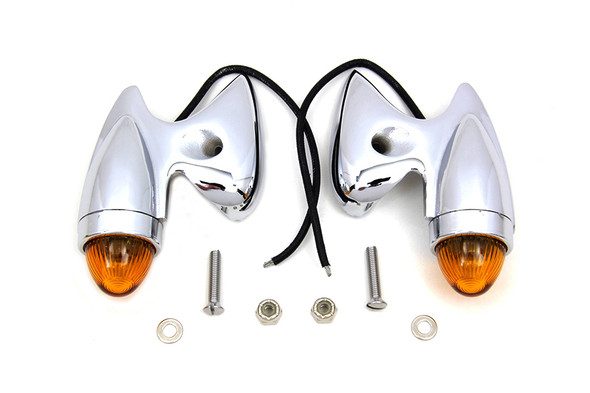 V-Twin - 33-1803 - Gunner Style Marker Lamp Set