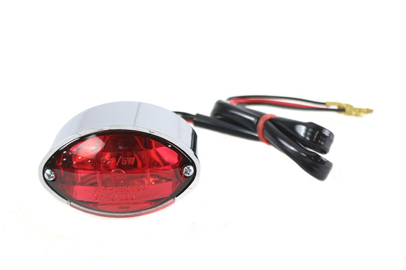 V-Twin - 33-1816 - Micro Cateye Tail Lamp Chrome