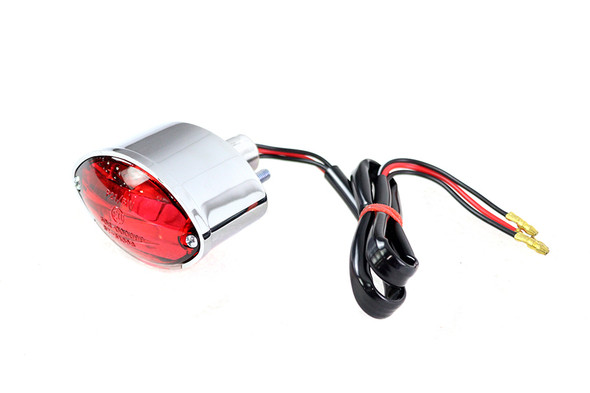 V-Twin - 33-1816 - Micro Cateye Tail Lamp Chrome