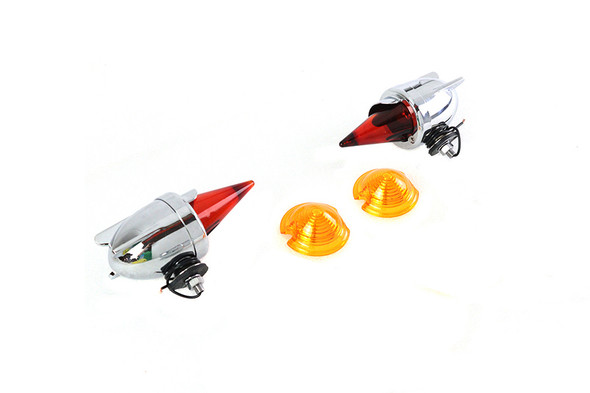 V-Twin - 33-1884 - Zeppelin Torpedo Bullet Lamp Set