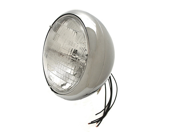 V-Twin - 33-2120 - Chrome 7 inch K Headlamp - Fits 1954-1956 Harley-Davidson K, 1957-1958 XL