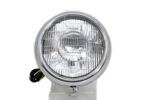 V-Twin - 33-2122 - 7 inch Headlamp Assembly Chrome