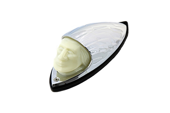 V-Twin - 33-2145 - Indian Face Front Fender Lamp