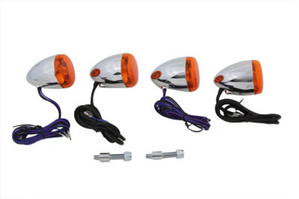 V-Twin - 33-2200 - Chrome Turn Signal Kit