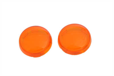 【とら】ライトブラウン２点 V-Twin - 33-1965 - Turn Signal Lens Set Amber