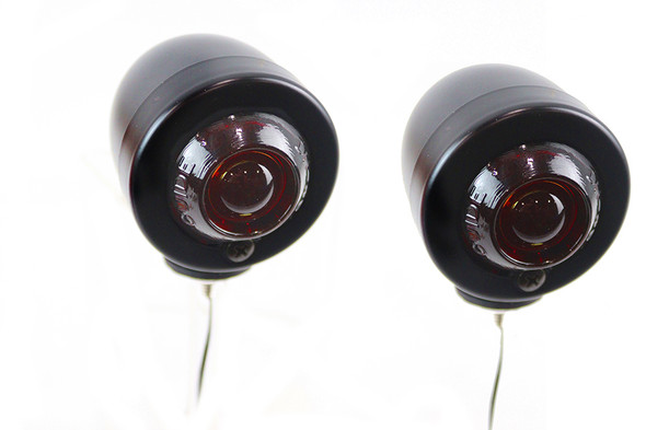 V-Twin - 33-2269 - Bullet Lamp Set Black