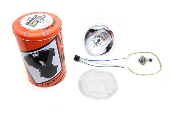 V-Twin - 33-2352 - Retro Spring Fork Headlamp H-4 Bulb Kit