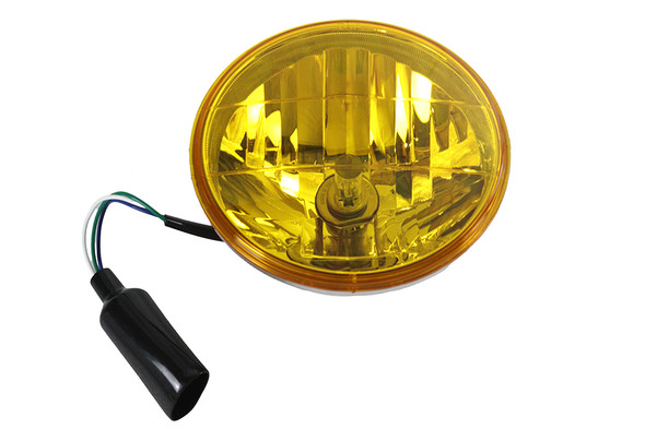 V-Twin - 33-4080 - 7 inch Round Headlamp Sealed Beam