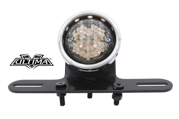 V-Twin - 33-8233 - Drilled Chrome Bezel Tail Lamp