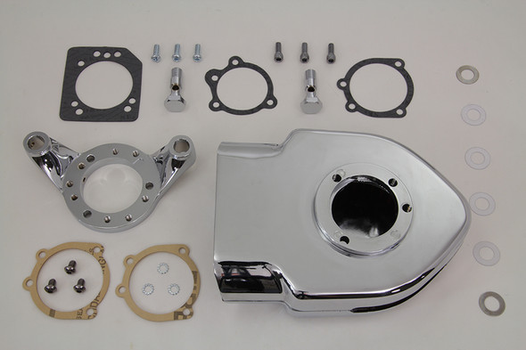 V-Twin - 34-0061 - Chrome Wyatt Gatling Air Cleaner Kit