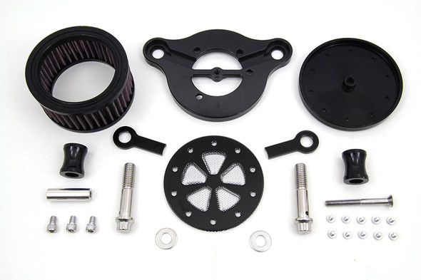 V-Twin - 34-0239 - Wyatt Gatling Air Cleaner Kit Black