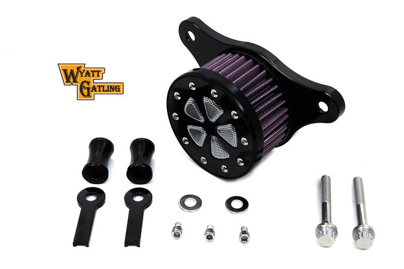 V-Twin - 34-0245 - Wyatt Gatling Air Cleaner Kit Black