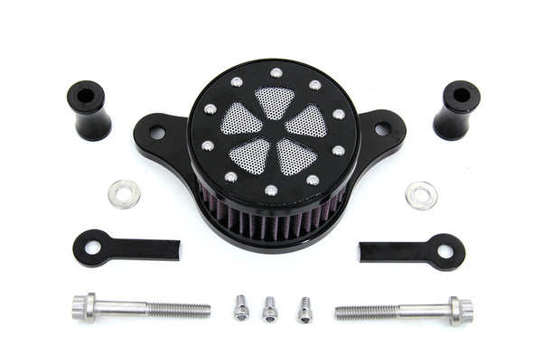V-Twin - 34-0245 - Wyatt Gatling Air Cleaner Kit Black