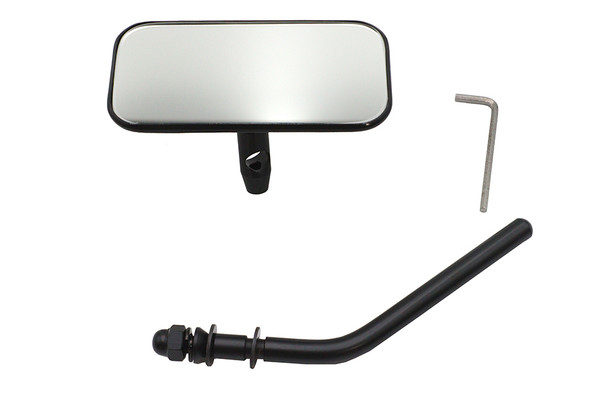 V-Twin - 34-0289 - Black Rectangle Mirror